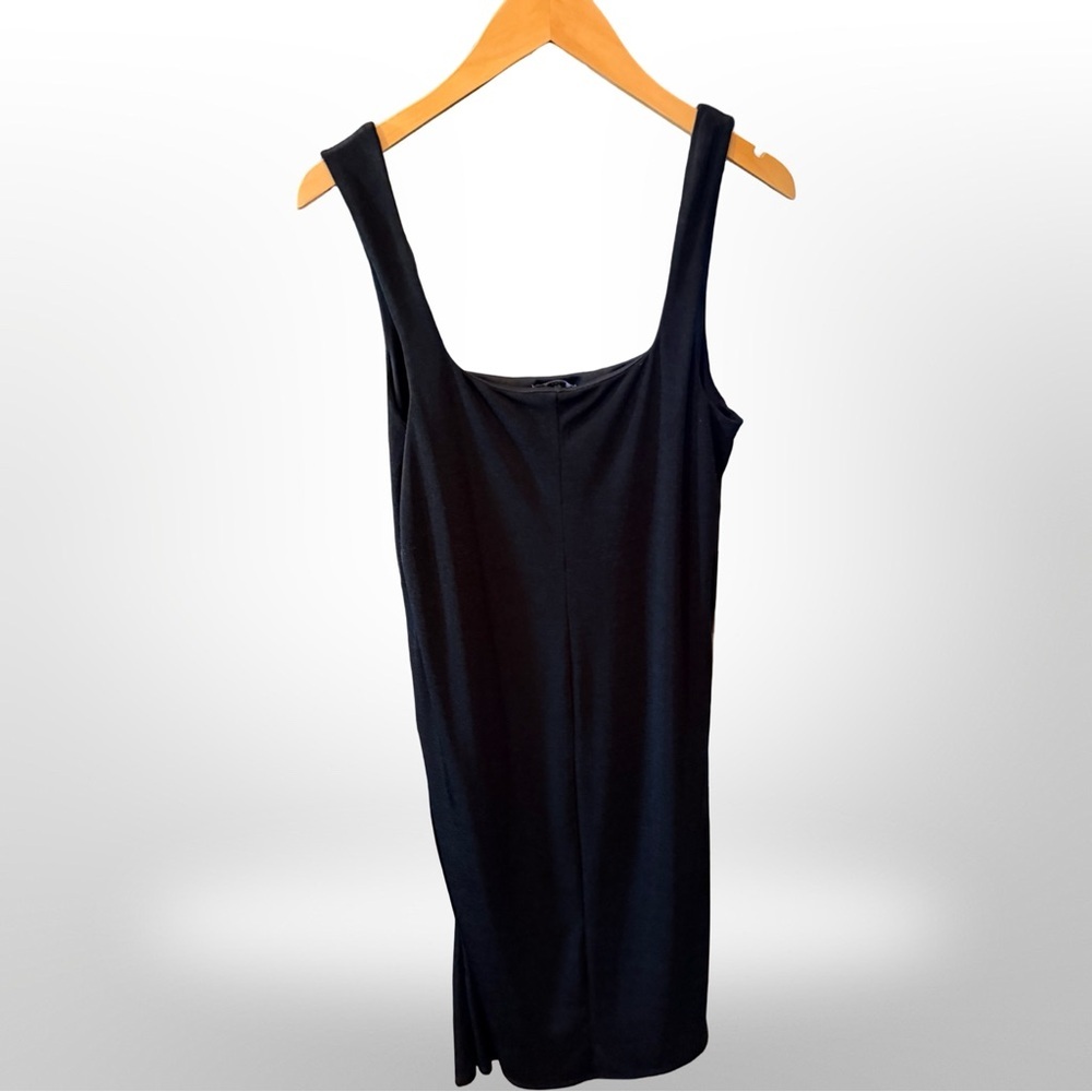 Wild Fable Black Silky Square Neck Midi Dress XL 🖤 - Picture 4 of 9